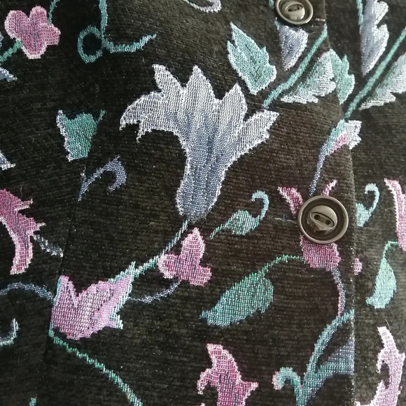 Marc by Marc Jacobs Corduroy Tapestry Cropped Blazer Jacket Floral Jacquard M - Picture 9 of 16